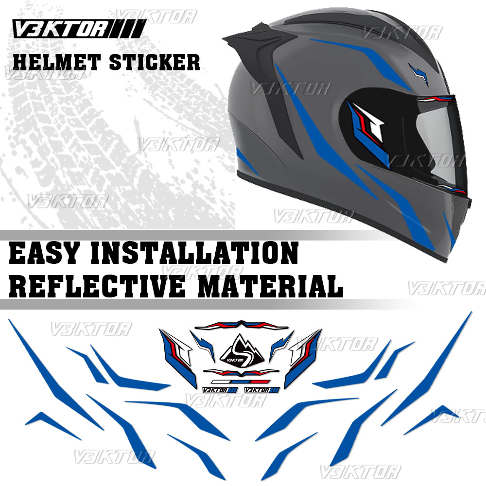 For bmw motorcycle helmet stickers s1000rr f900r f900xr s1000xr f850 r1200gs r1250gs adventure full face reflective helmet decal