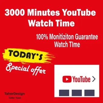 Youtube watch time 3000Minutes