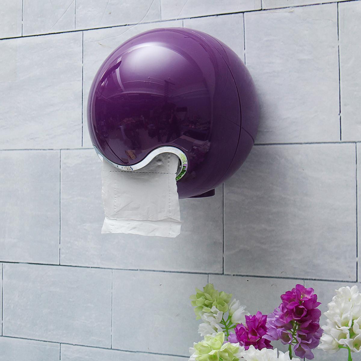 bedding Bathroom Ball Shaped Face Emoji Wall Mounted Tissue Holder Toilet Roll Paper Box