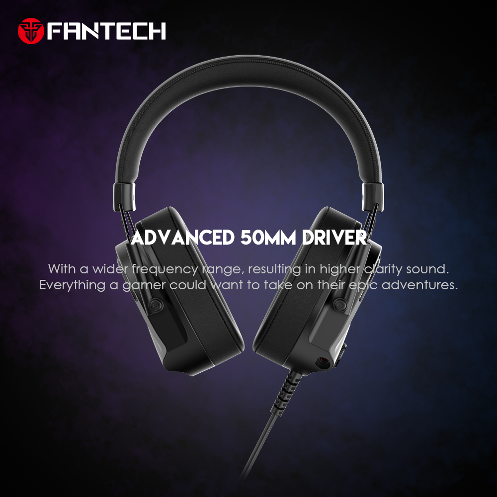 FANTECH HG26 Alto 7.1 USB Virtual Surround Sound Gaming Headset Immerse Yourself in Gaming Enjoy Crystal Clear Audio and Communication. 