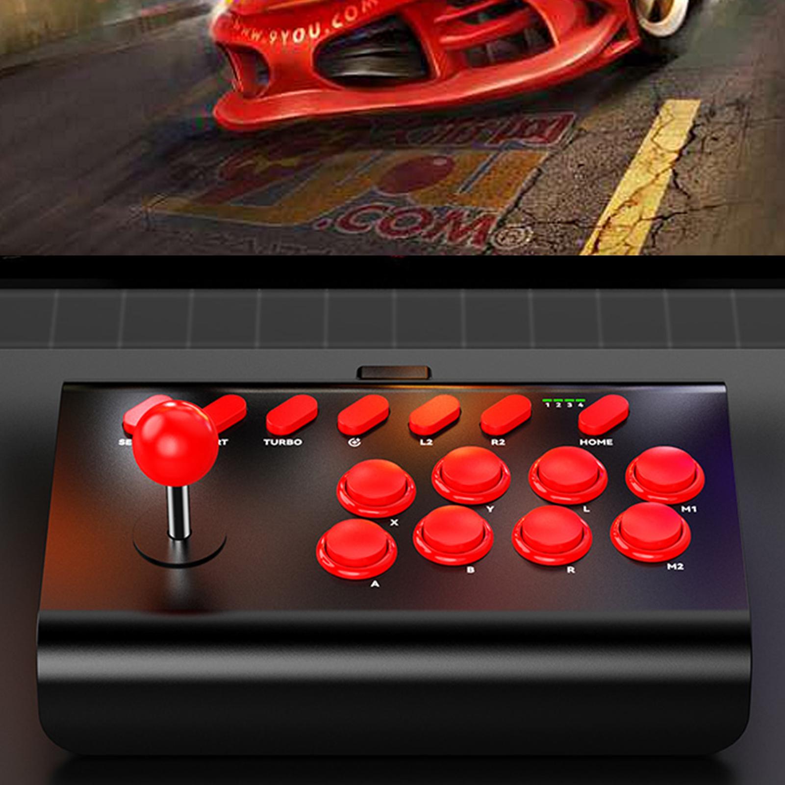 Arcade Fight Stick Arcade Game Fighting Joystick With Turbo Macro Function Compatible For PC/Android/ios/Switch/Street Fighter Y02. 