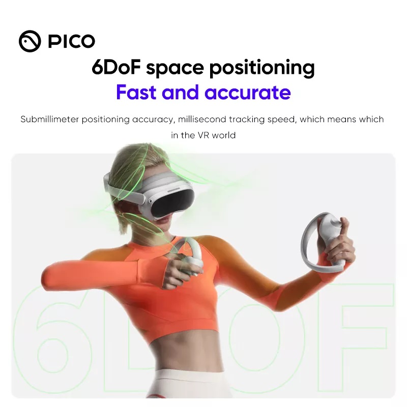 Pico 4 VR Glasses All-in-one Smart Glasses Virtual Reality Game Wireless Streaming High-definition 3D ViewVR Headset. 