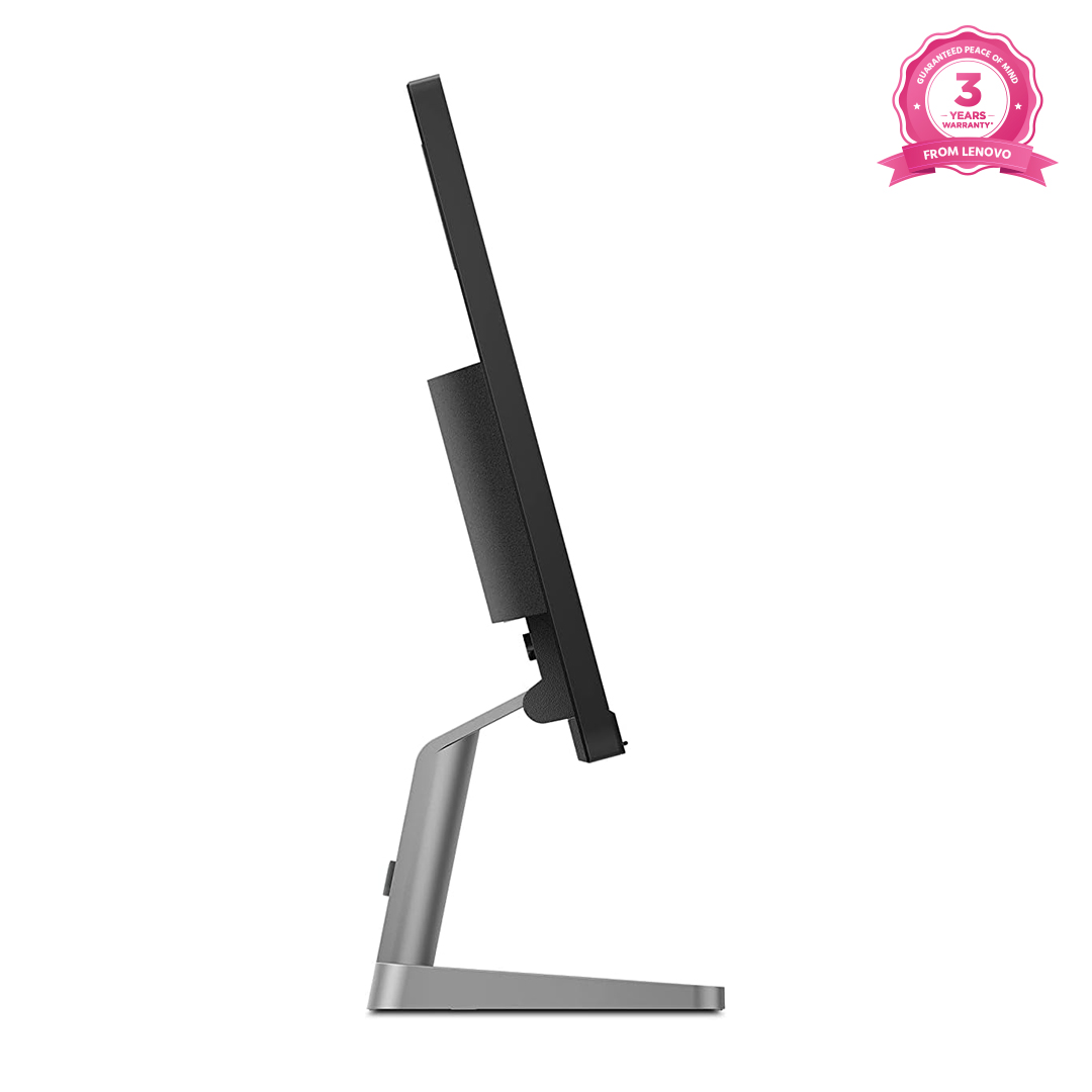 Lenovo L24q-35 24 Inch Ultraslim Monitor with vivid 2K QHD 2560 x 1440 resolution, 99% sRGB true-to-life color display and 3-side NearEdgeless panel. 