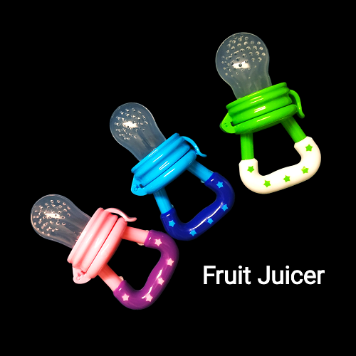 With 2 Extra Nipple Fresh Food Nibbler Baby Pacifiers Feeder Kids Fruit Feeder Nipples (Color as per stock)