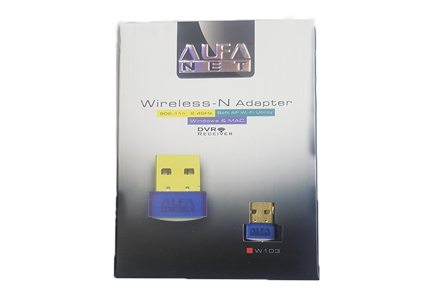 ALFA NET W103 802.11/n 2.4Ghz 300Mbps USB Wireless-N Adapter WiFi Nano Receiver. 