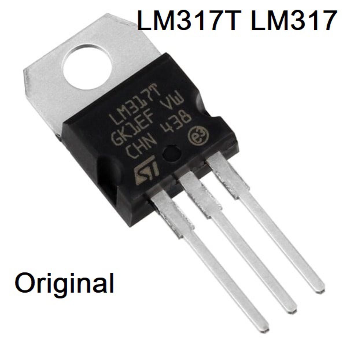 LM317T LM317 LM 317 Voltage Regulator IC Linear Voltage Stabilizer Adjustable Voltage Regulator 1.2V to 37V 1.5A TO-220 Package 3 Pin IC Chip