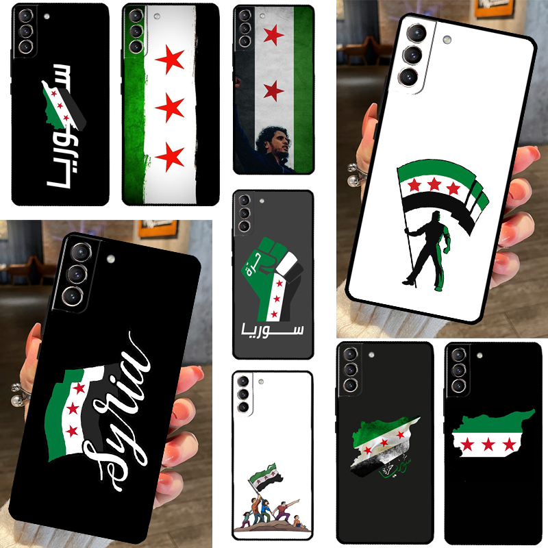 Syria Syrian Republic Flag Case For Samsung Galaxy S20 FE S21 S22 S23 Ultra S8 S9 S10 Note 10 Plus 20 Ultra Cover