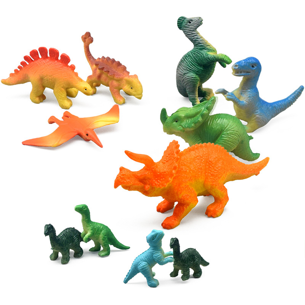 Realistic Simulation  Dinosaur  Model  Toy  Set Multiple Shapes Funny Cognition Educational Toys Holiday Birthday Gifts For ldren - toys for boys. 