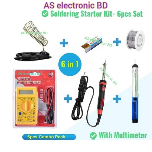 Solder with a 60W Soldering Iron Combo - Multimeters with Student Soldering Kits - Easy To use, A Unique Choice For Electronics and DIY Projects