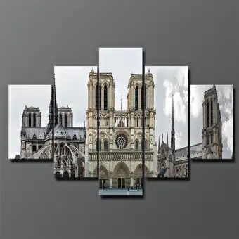 5pcs Canvas Wall Art Oil Painting Picture Print Unframed Home