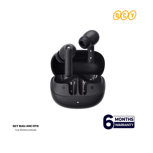 QCY Buds ANC HT15 45dB Adaptive ANC Wireless Earbuds. 