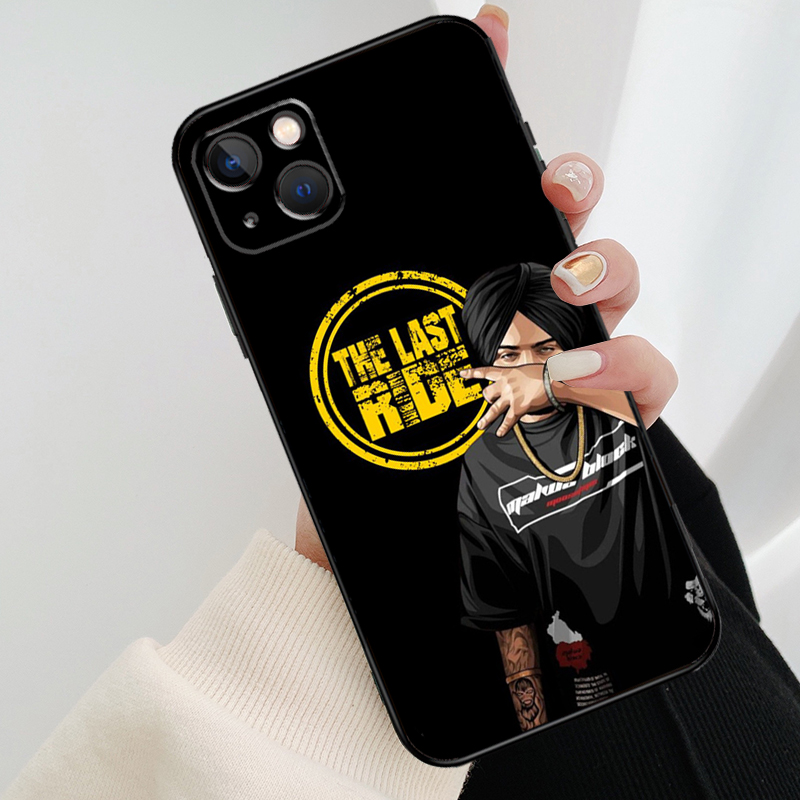 Indian Rapper Sidhu Moose Wala Case For iPhone 12 11 13 14 15 Pro Max Mini Cover For iPhone XR X XS Max 7 8 Plus Phone Case