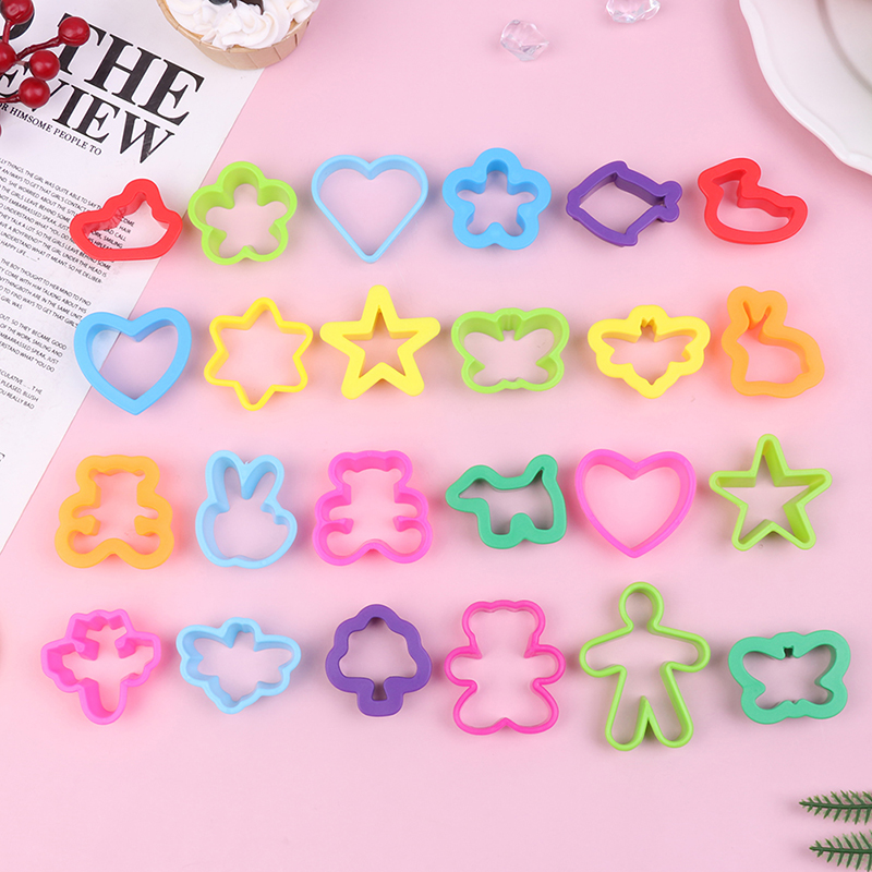 12Pcs/Pack Cake Tools Cartoon Cute Sushi Cookie Cutter Fondant Tool Topper Cake Mold Decoration DIY Baking Tools MJD. 