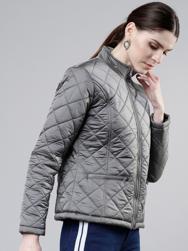 Pantoneclo Premium Quality Women's Padding Jacket - Silver Color. 