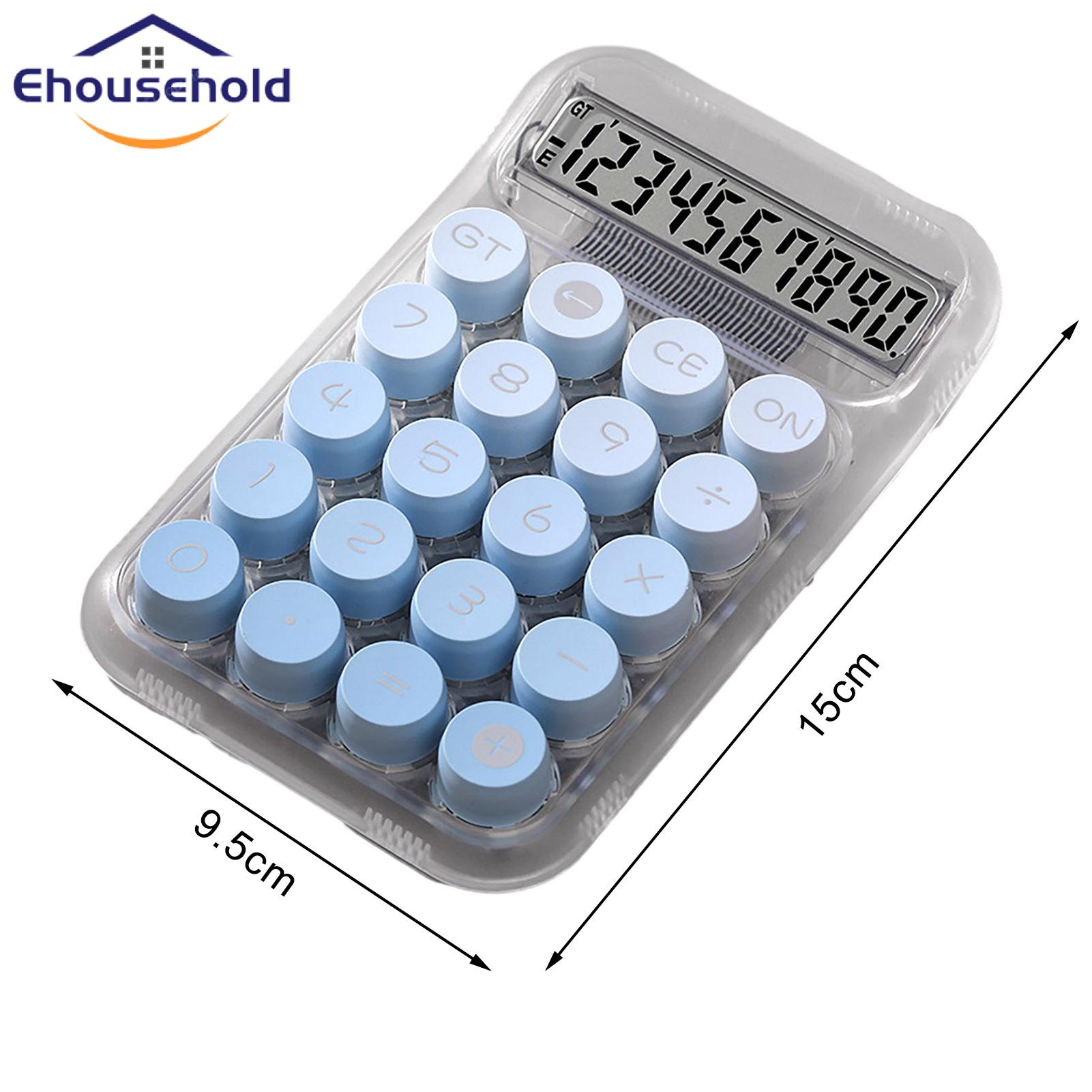 Workspace Calculator 12-digit Gradient Colour Desktop Calculator with Anti-slip Pads Mechanical Keyboard Countertop Calculator for Office Home Use Compact Calculator. 