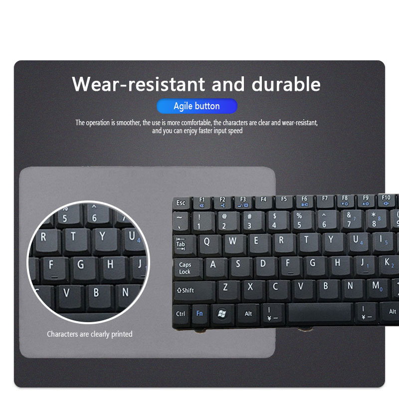 Laptop Keyboard For ACER Aspire One KAV60 KAVA0 D150 A150 A110 A150L D210 D250 ZA8 ZG8 ZG5 notebook US black. 