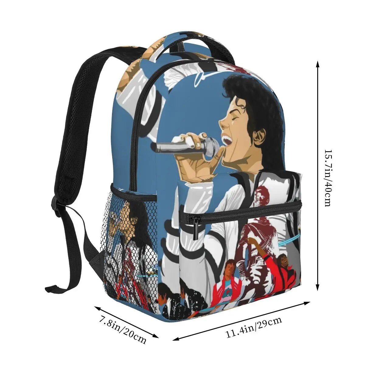 Michael Jackson Backpack for Girls Boys Travel RucksackBackpacks for Teenage school bag. 