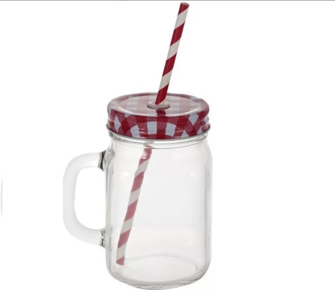 Mug / Juice Mug / Mason jar / Juice Jar / Mug with lid and straw BEST QUALITY - Coffee Mug - Coffee Mug. 
