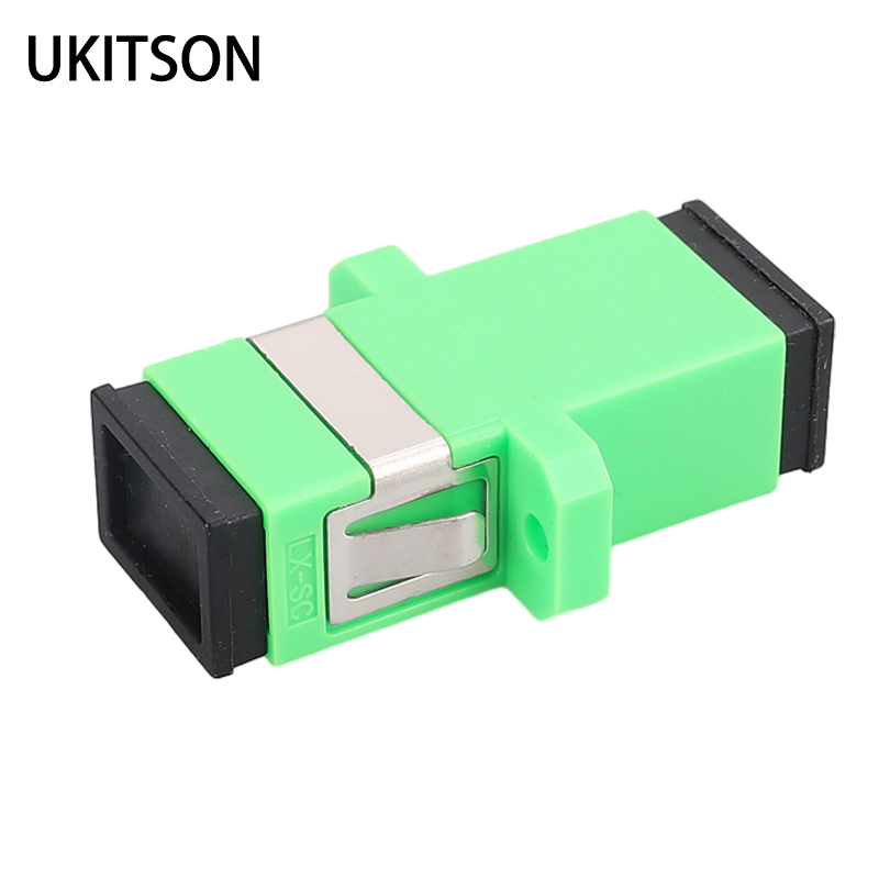 Fiber Optic Sc Keystone Coupler Green Sc/apc Optical Jack Plug Sc-Sc X Singlemode Apc For Network Lan Connector