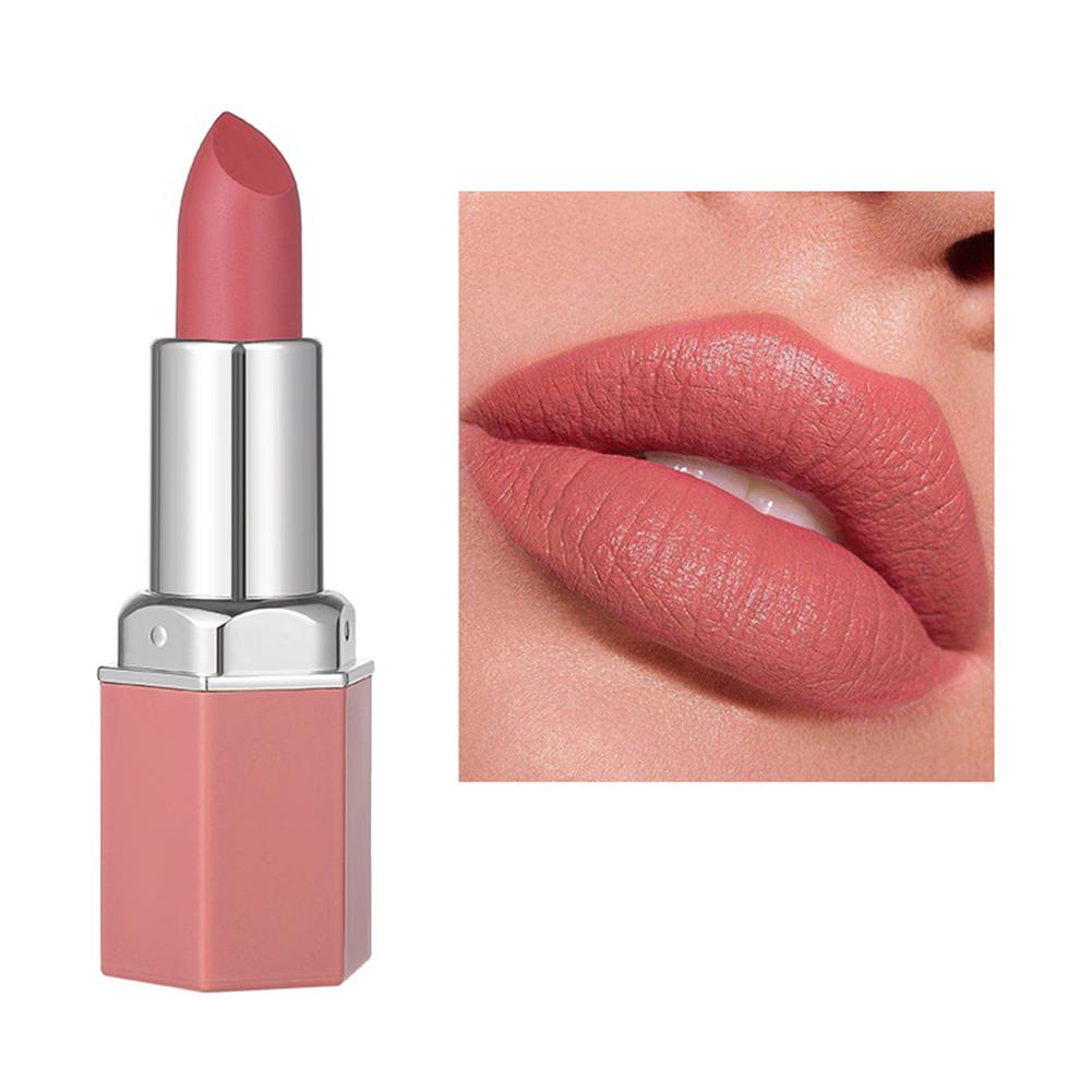 6Color Matte Moisturizing Lipstick Lipstick Matte Add Matte Texture Effect Color High Durability Comfortable L4T1. 