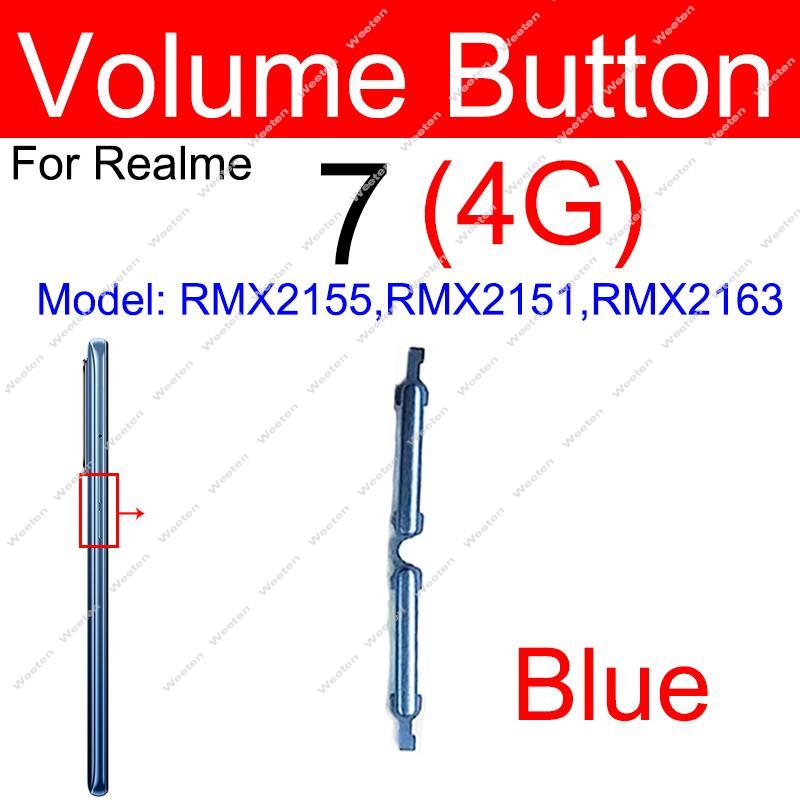 For Realme 7 7 Pro 6 6 Pro 7i 6i 6S 4G 5G Power Volume Side Button On OFF Power Volume Keys Side Buttons Replacement. 