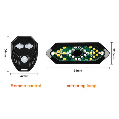 Wireless Bicycle Tail Indicator Light Turn Signals Remote Control With Signal Horn Usb Rechargeable Light - Cycle Accessories - Cycle Accessories - Cycle Accessories