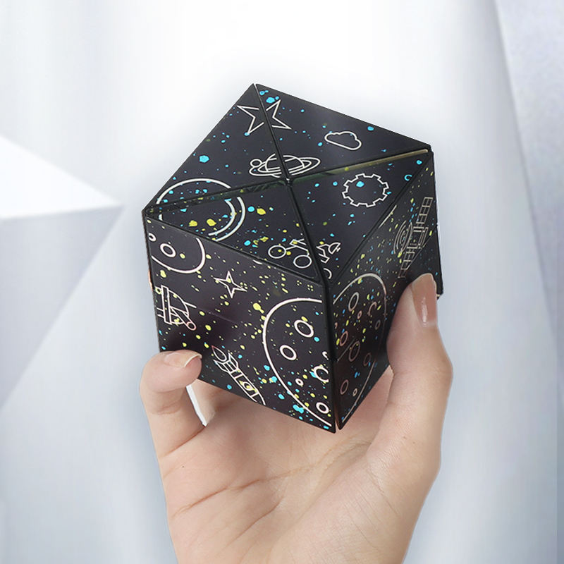 Star Sequin Folding Shape Shifting Box Infinity Cube Toy Partial Thinking Exercise Infinite Magic Cube Puzzle Fidget Stress Cubes. 