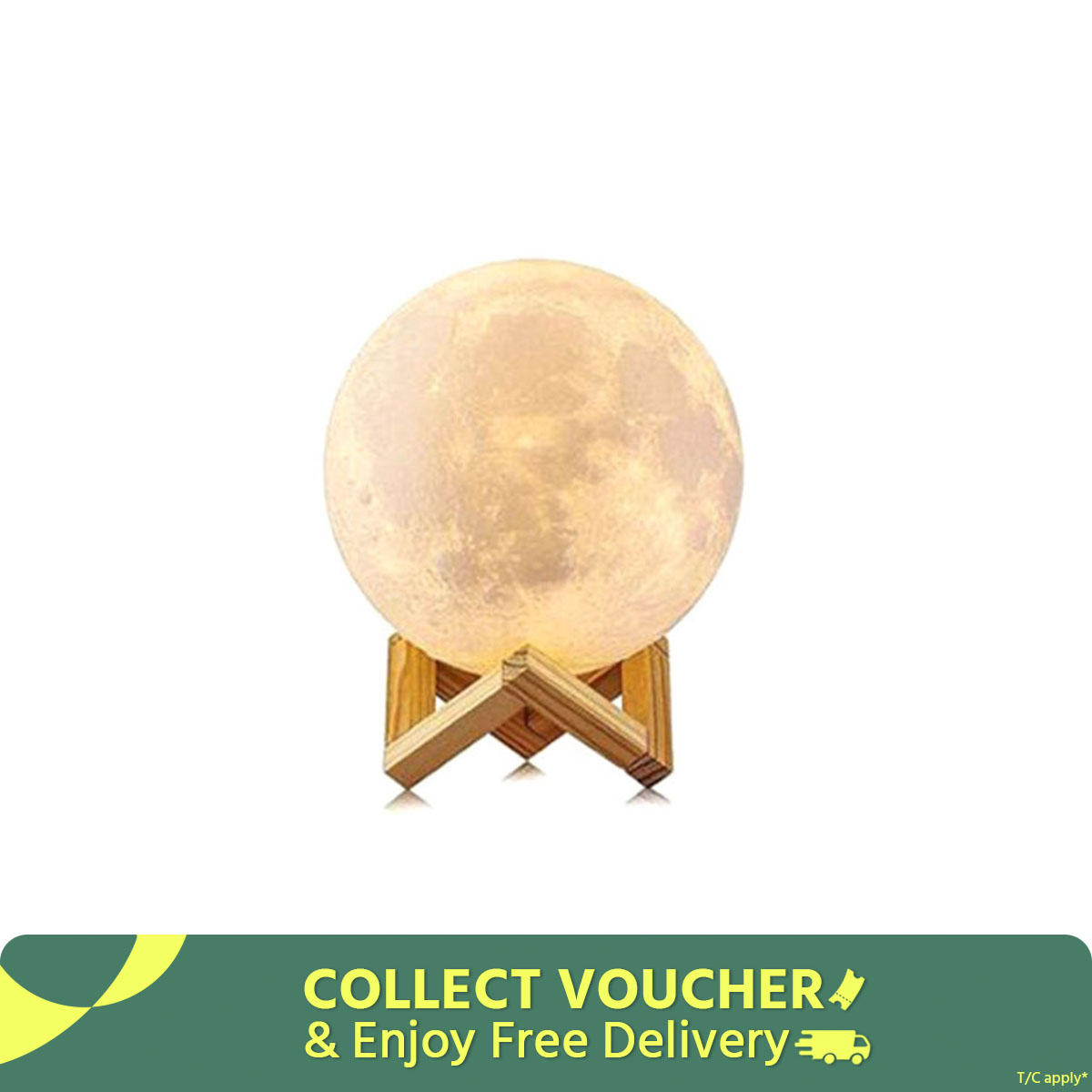 3D Moon Lamp 16 Colors Remote & Touch - 15 cm