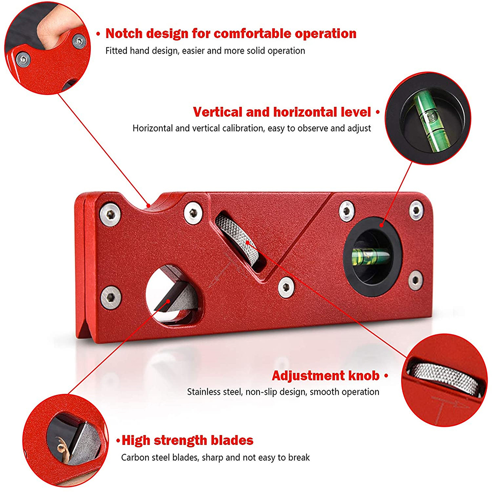 GC Chamfer Plane With Backer Woodworking Hand Planer For Quick Edge Planing Corner Trimming Manual Diy Tools. 