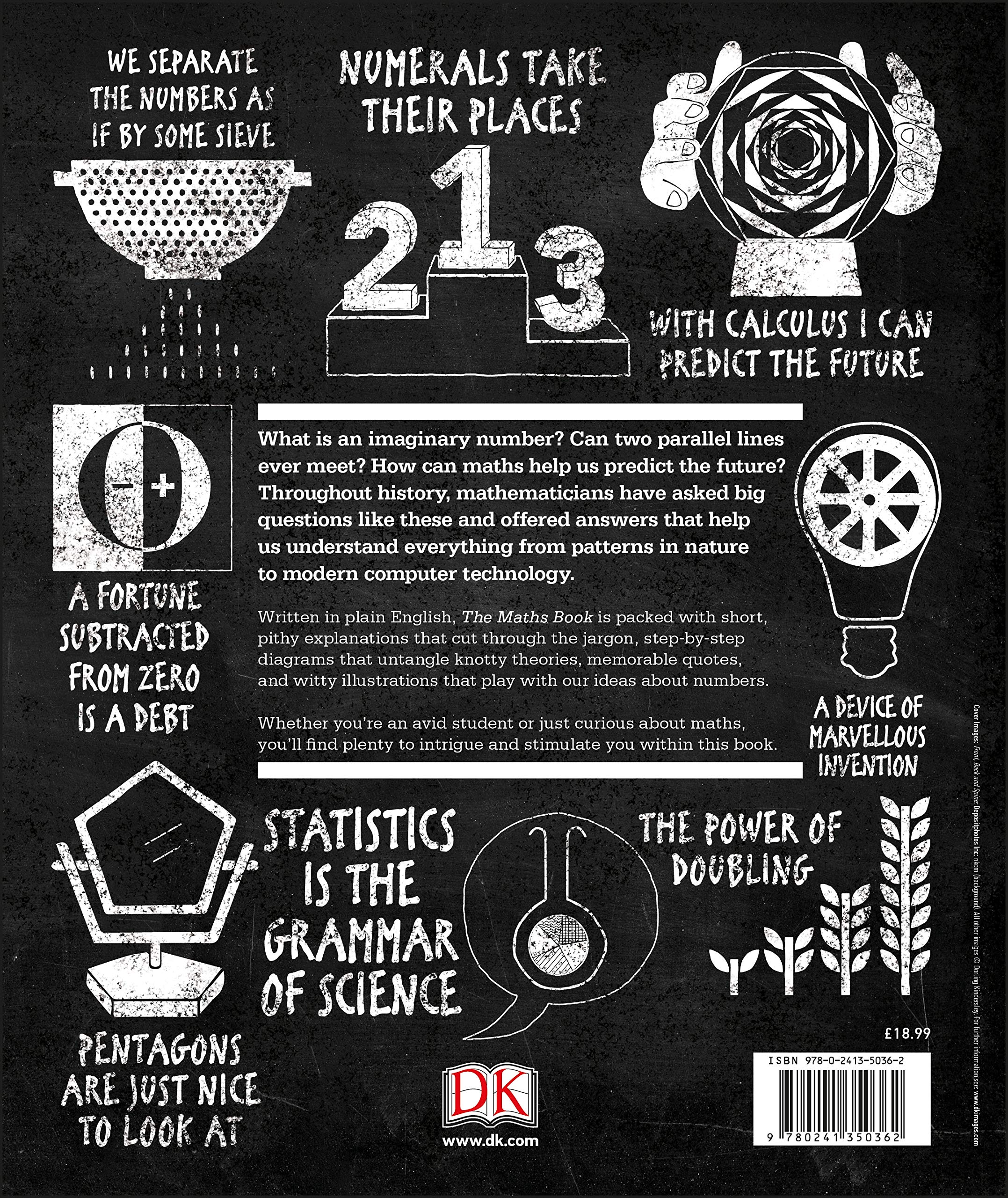 The Maths Book: Big Ideas Simply Explained Hardcover. 