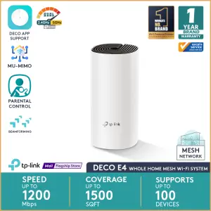 TP-Link Deco M4 AC1200 Whole Home Mesh Gigabit Wi-Fi System (1-pack) -  Excel Technologies Limited %