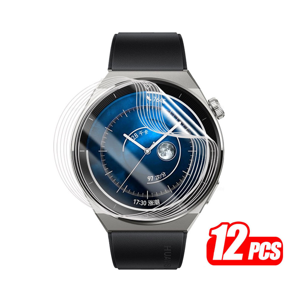 For D34/Huawei Watch GT 3 Pro 43mm 3-12PCS full coverage edge for D34/Huawei Watch GT 3 Pro 43mm TUP full screen protective hydrogel soft film non-tempered glass. 