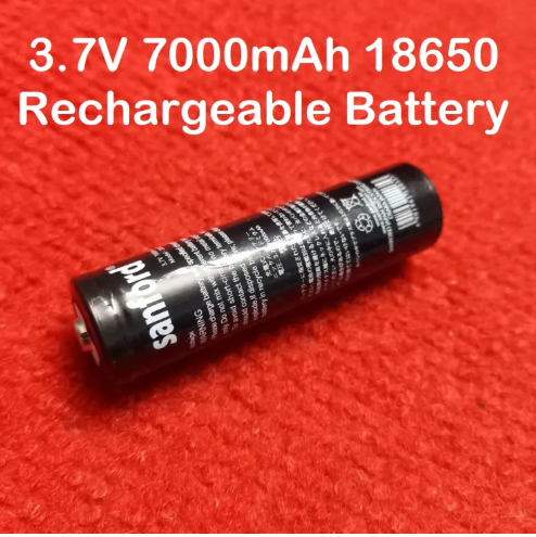 18650 3.7V 7000mAh Sanford Strong Light Lithium-ion Rechargeable Battery For Power Bank Power Pack LED Torch Car Toys Laptop Battery DIY