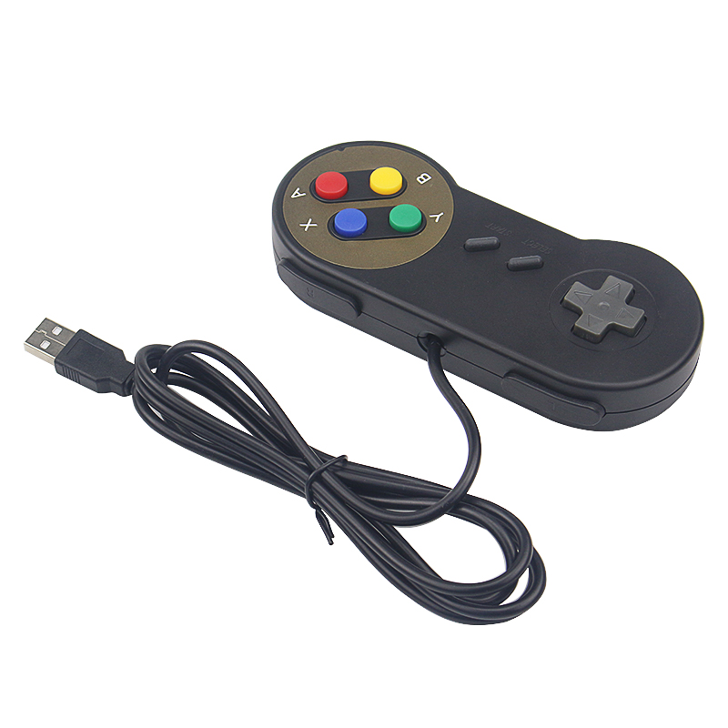Pi 4 Bberry for Rasp game controller suitable for oPie game i RetrC NESP joystick wired control handle retro game controller 2-piece set USB game controller suitable for P. 