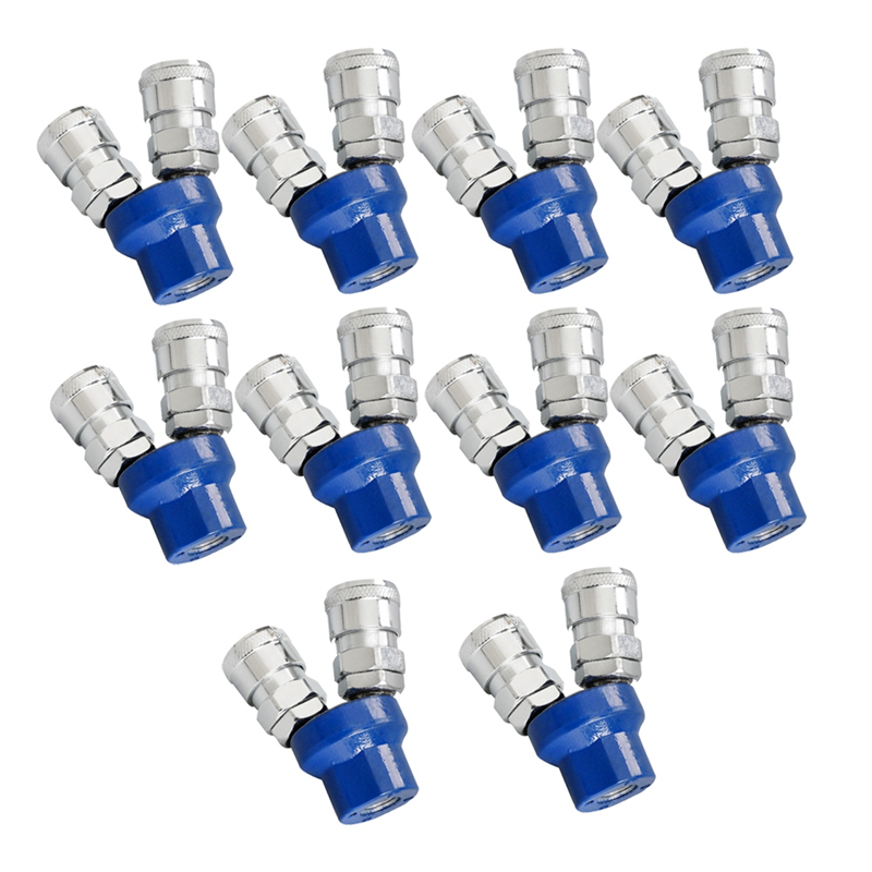 1Set Quick Connector Air Compressor 2 Way 3 Way Multi Hose Coupler Fitting Round Three. 