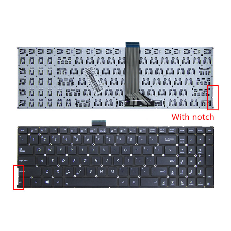 New Laptop keyboard For ASUS X555 X555L X502 R565L R556L A555L F555L K555 English keys. 