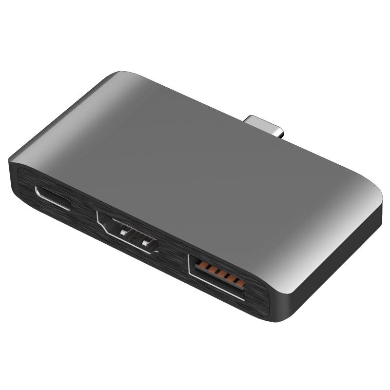 【VisioN Shop】USB C Hub 4K Dex Mode Samsung Galaxy S8/S9 Nintend with PD USB 3.0 Hub Thunderbolt USB-C Dock for Pro(gray). 