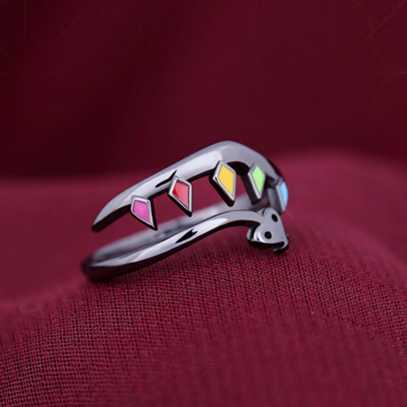 Game Touhou Project Ring Flandre Scarlet Cosplay Opening Adjustable Unisex Rings Jewelry Accessories Gifts. 