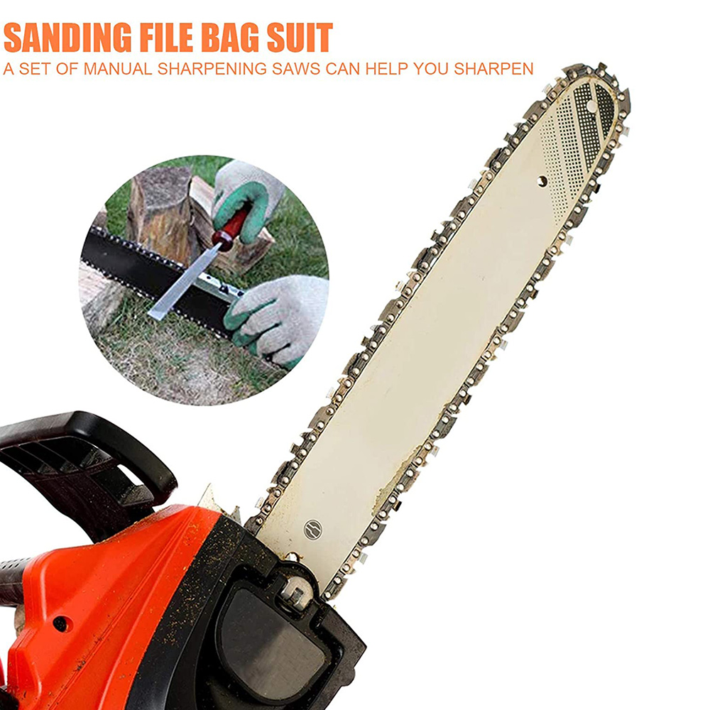 10 Piece Chain Saws Sharpening File Kit, for Sharpening Saw Chains. 