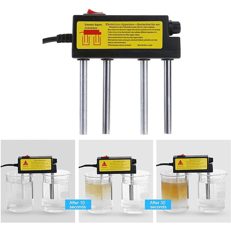 2X Water Electrolyser Test Electrolysis Device Water Tools Water Impurities Monitor Water Quality Tester EU Plug. 