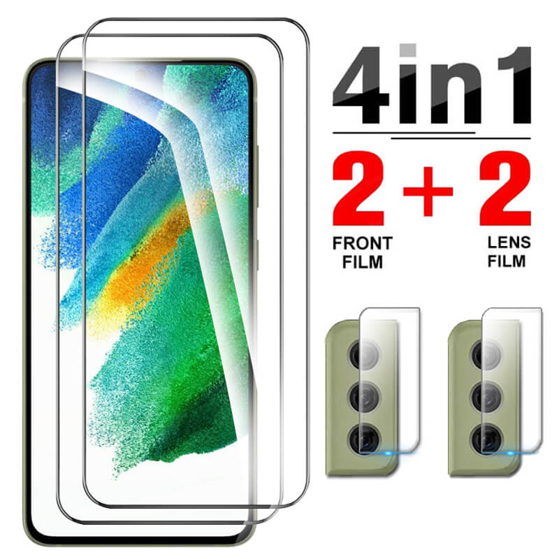 21FE Head, for Triple Glass Camera Mirror1 FE Protected Samsung S2 Protective Film, Suitable for Samsun S21 FE Glass Screen Star S 21 FE S21Fe S Shadow Armor