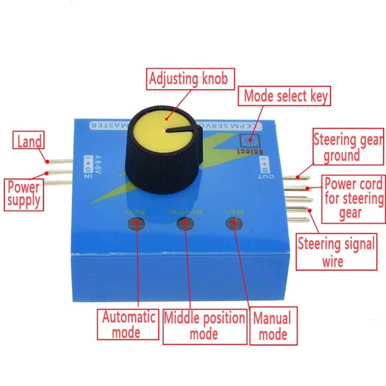 Multi Servo Tester 3CH ESC Consistency Master 3CH Digital Multi ECS Speed Controller C C P M RC Servo Tester for DIY RC Work. 