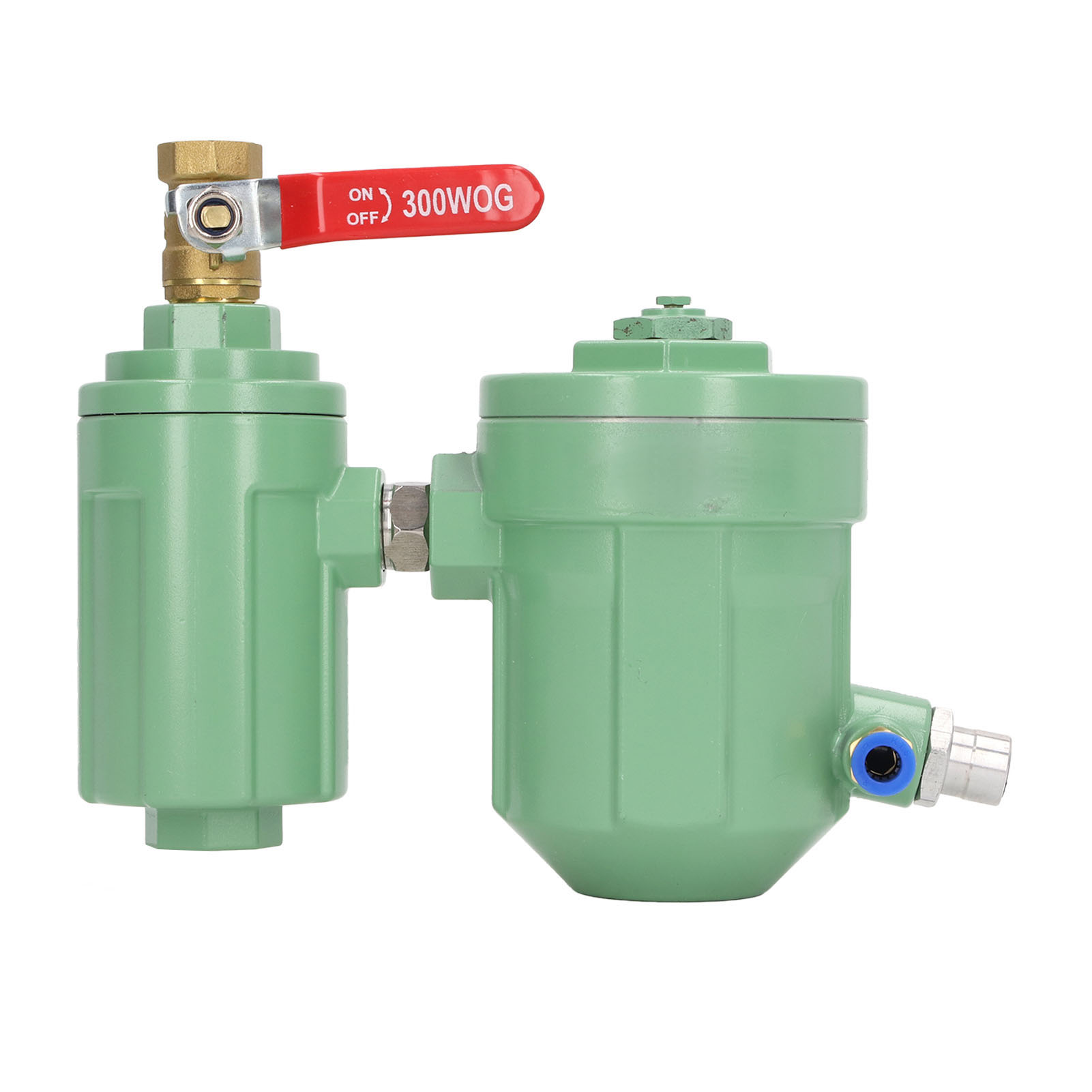 Air Compressor Tank End Drain Valve Inlet G1/2in Convenient Outlet G1/4in Eco Friendly Automatic Water Trap Separator with Mounting Tube for Factory. 