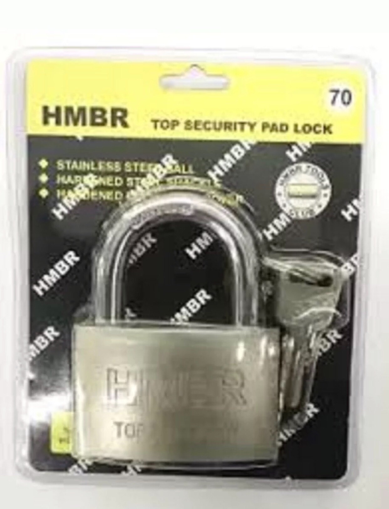 HMBR Top Security 70 mm Pad Lock. 