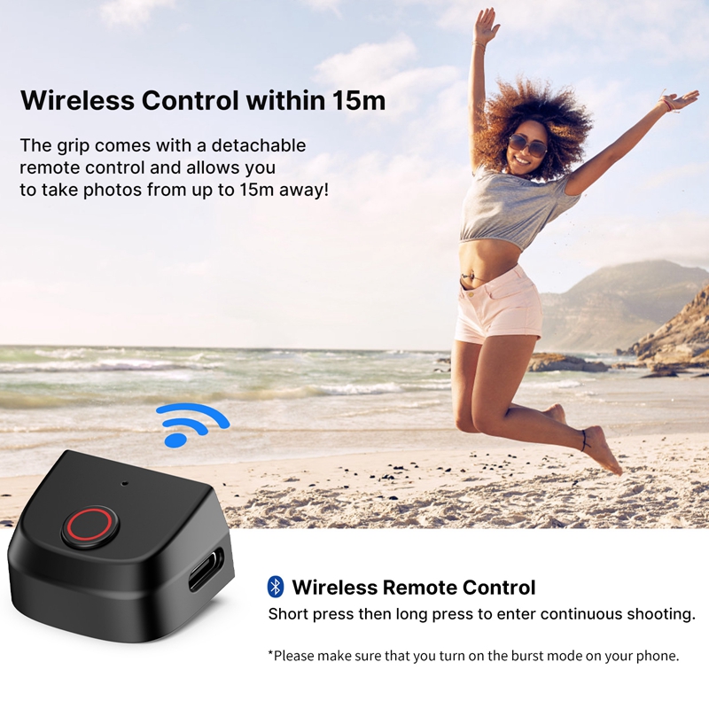 Ulanzi MA35 Phone Camera Grip Handle MagSafe Bluetooth Shutter Smartphone Selfie Stablizer Vertical Horizontal. 