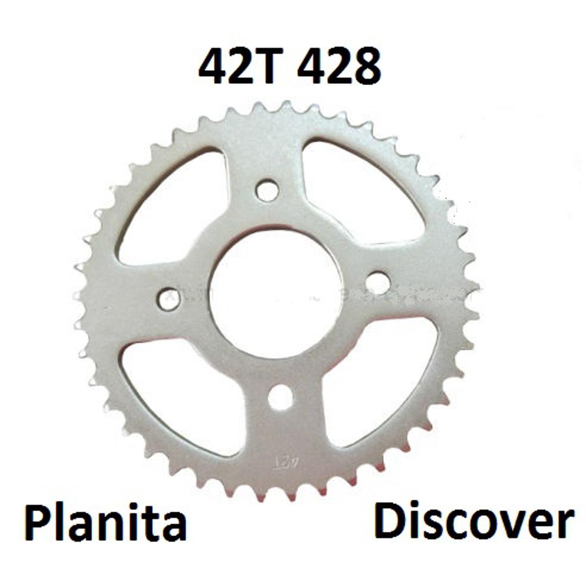 Rear Sprocket 428 42T Tooth For Motorcycle Platina Discover Bajaj