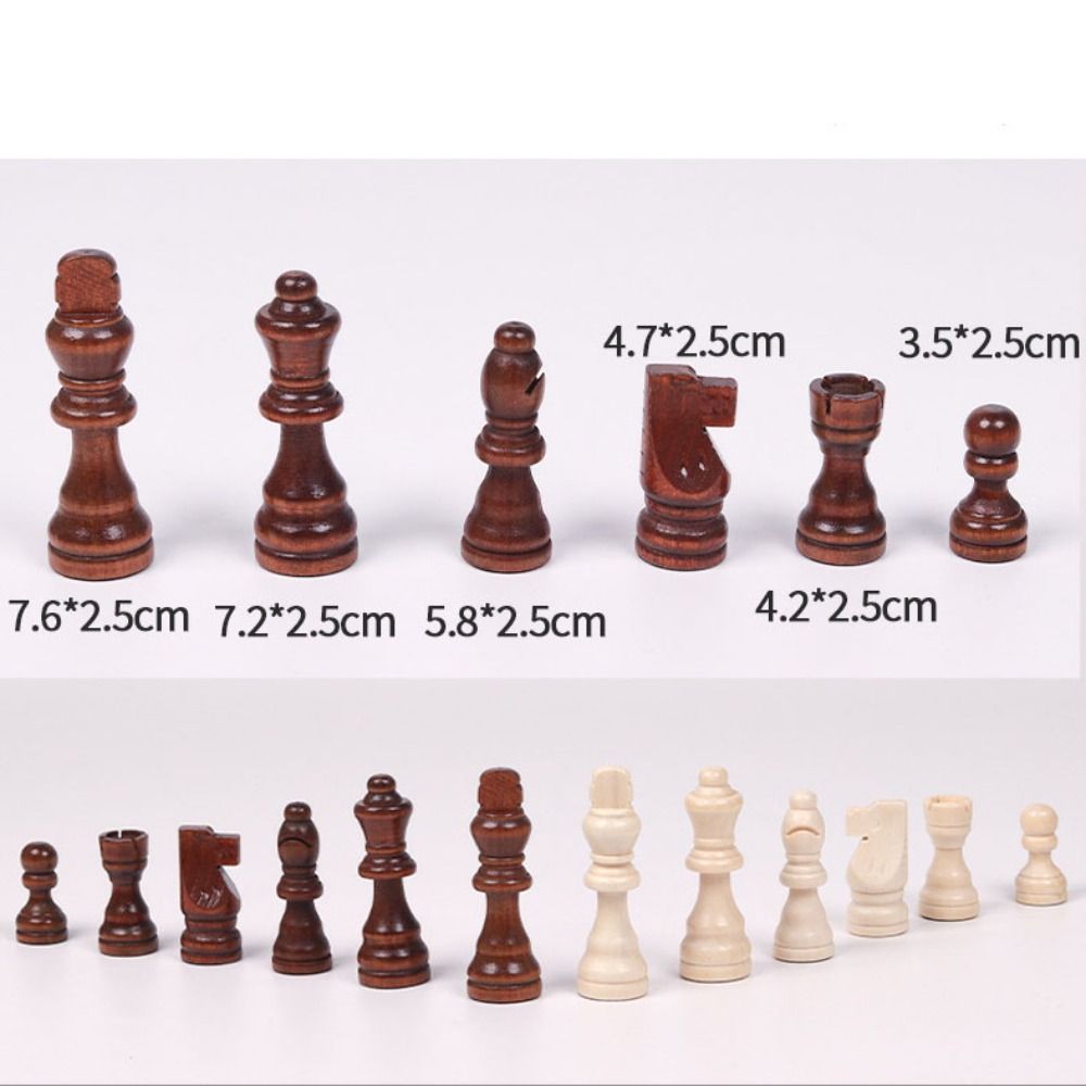 New Wood Wooden Chess 32 Pieses Chess Pieces Only No Board Wood ...