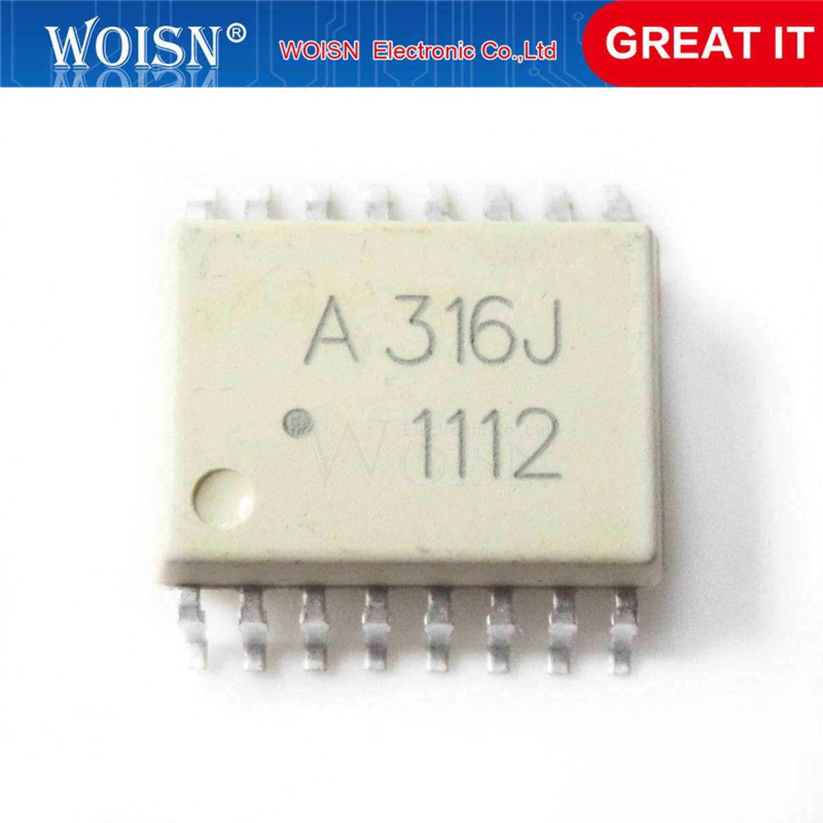1PCS A316J HCPL-316J HCPL-316J-500E SOP-16 4.5V~5.5V Logic