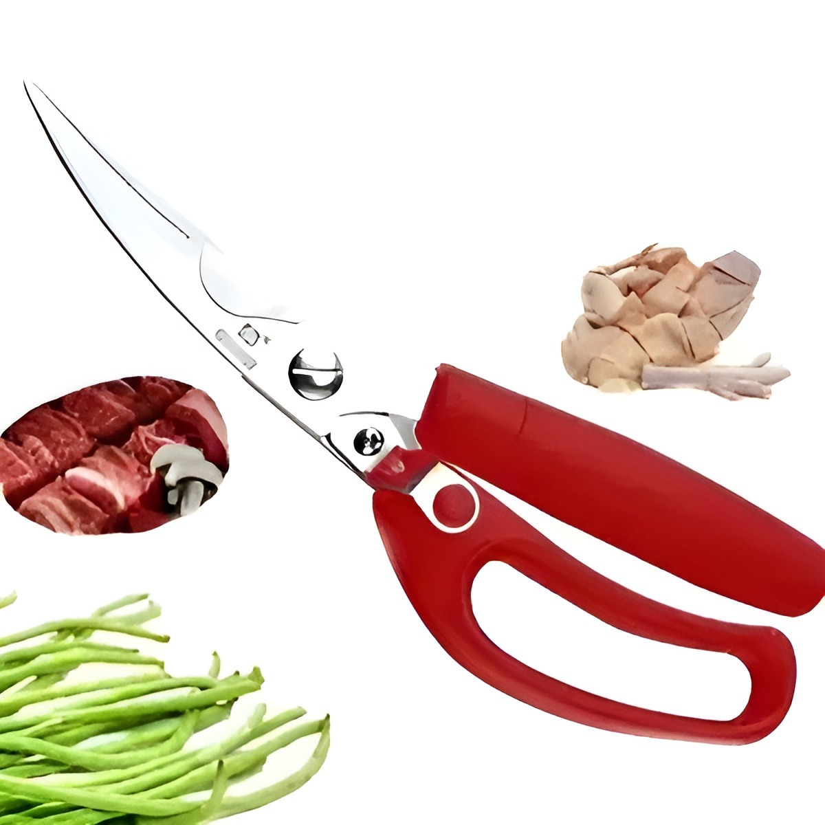Fish Cutter/Kitchen Scissors/Fish Cutting Scissors -Red 1 &lt;&gt;RT