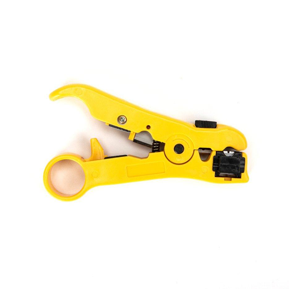 OIMG Universal Network Cable Stripper Cutter Stripping Pliers Tool Flat Or Round Utp Cat5 Cat6 Wire Coax Coaxial Stripping Tool. 